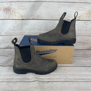 Blundstone 558 AUS 4.5 US M5.5 W7.5 Slip On Boots Brown Leather